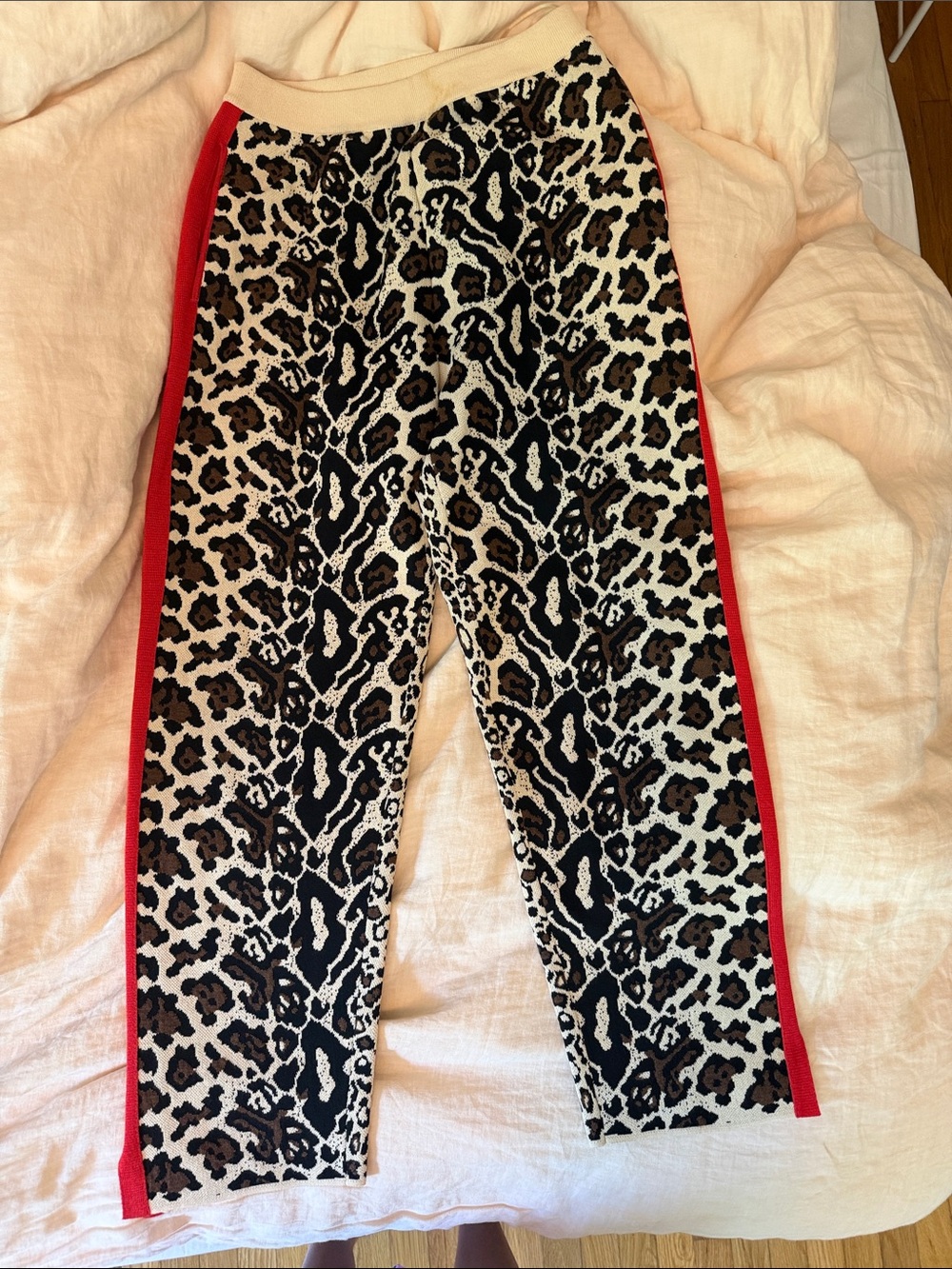 Stella McCartney Leopard Knit pants 42